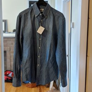 New! Brunello Cucinelli Linen/cotton shirt